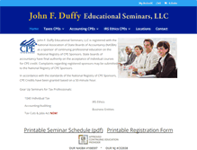 Tablet Screenshot of duffyseminars.com